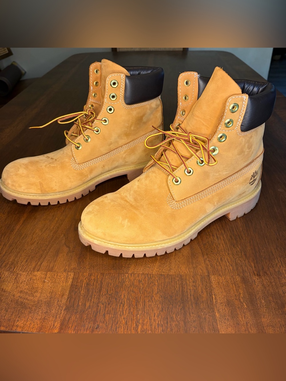 Timberland 10061 Men's Premium 6" Waterproof Boots - Wheat Nubuck Size 10.5 400g